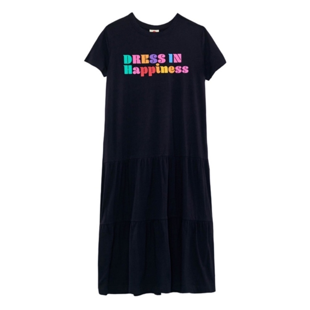 FARM Rio Dress In Happiness T-Shirt Dress in Black size small - Picture 5 of 11